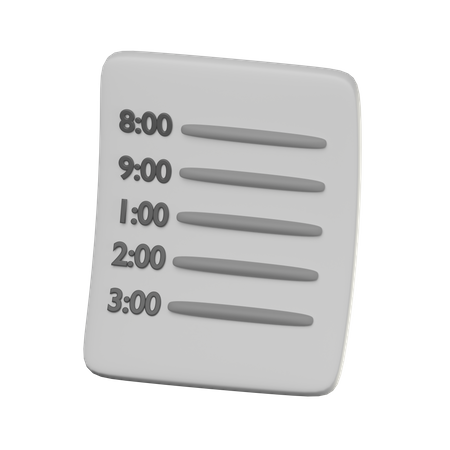 Calendrier  3D Icon