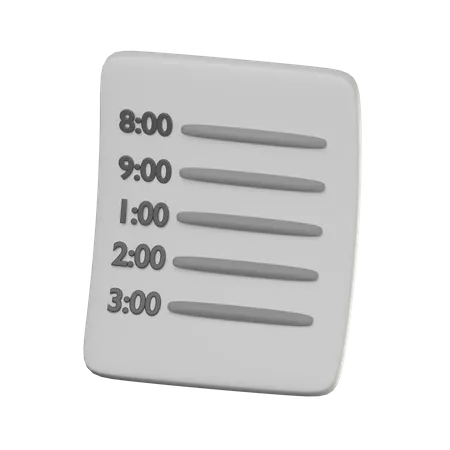 Calendrier  3D Icon