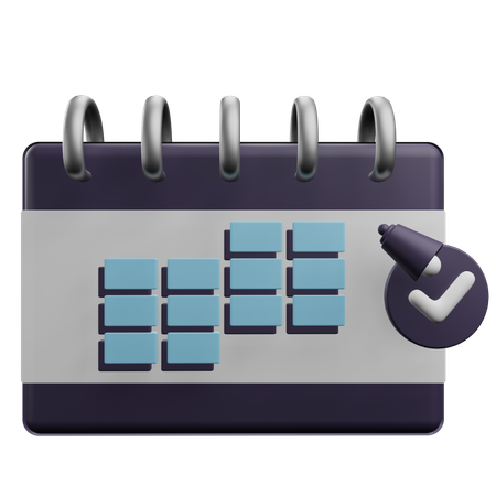 Calendrier  3D Icon