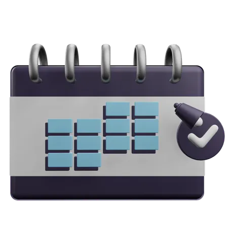 Calendrier  3D Icon