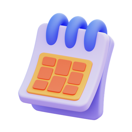 Calendrier  3D Icon