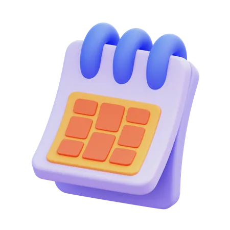 Calendrier  3D Icon