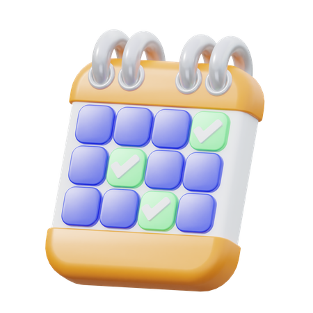 Calendrier  3D Icon