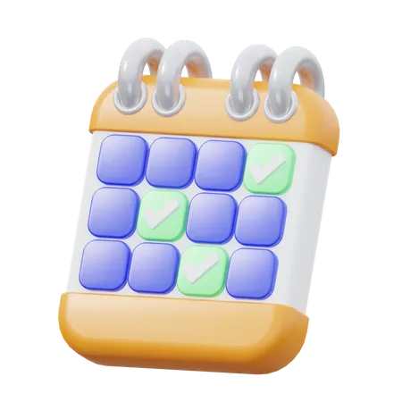 Calendrier  3D Icon