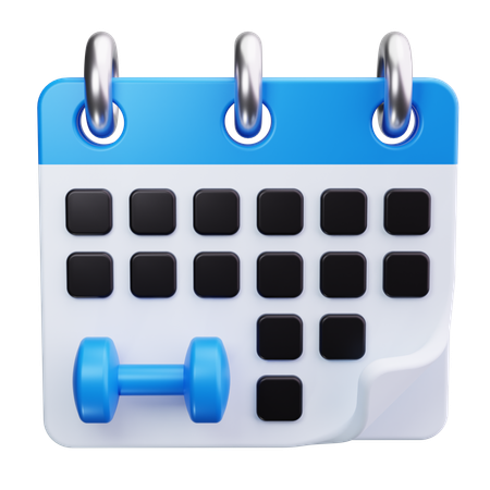 Horaire de gym  3D Icon