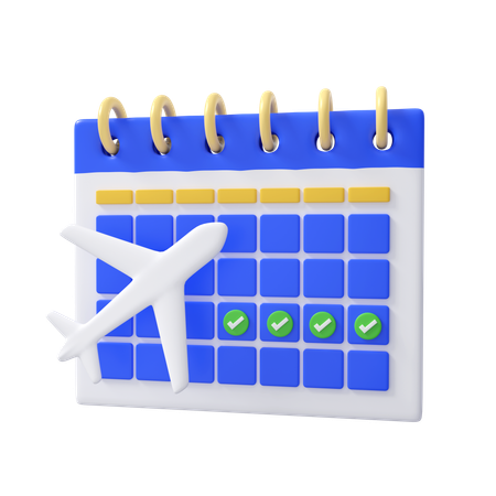 Horaire de voyage  3D Icon