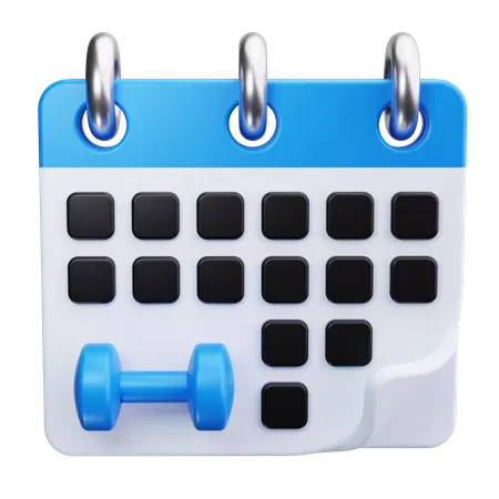 Horaire de gym  3D Icon