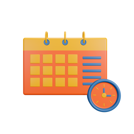 Calendario  3D Illustration