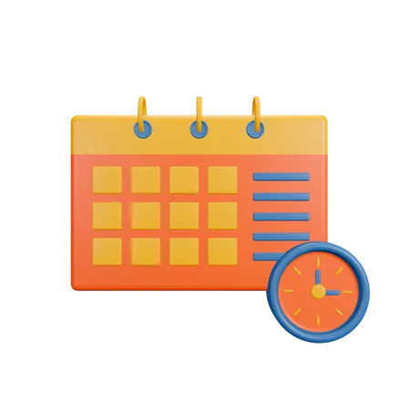 Calendario  3D Illustration