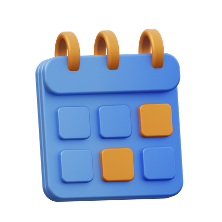 Cronograma  3D Icon