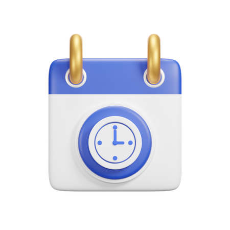 Calendario horario  3D Icon