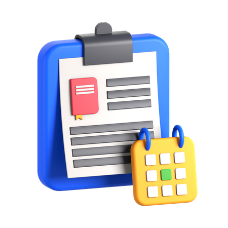Horário de aula 3D Icon