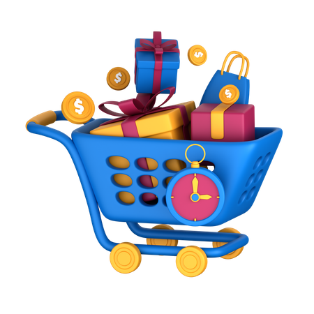 Hora das compras  3D Icon