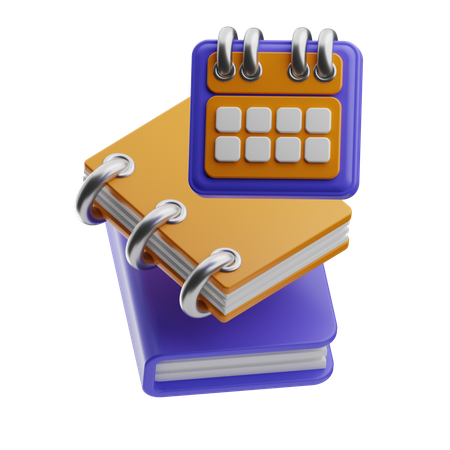 Horario de estudio  3D Icon