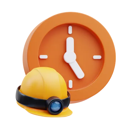 Hora de trabalho  3D Icon