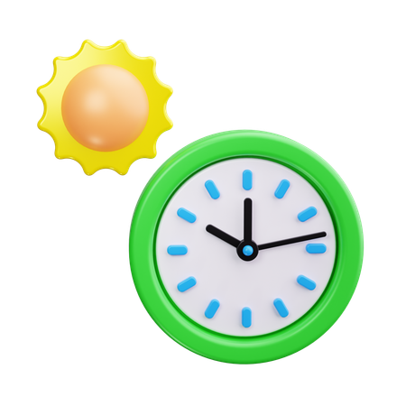 Hora de verano  3D Icon