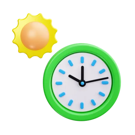 Hora de verano  3D Icon