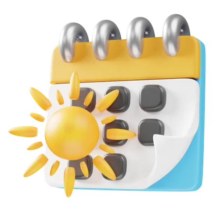 Hora de verano  3D Icon