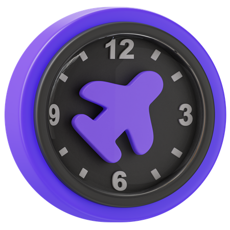 Horario de vuelo  3D Icon