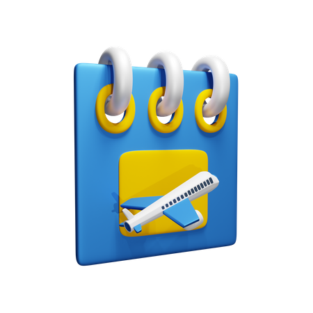 Horario de vuelo  3D Icon