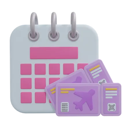 Horario de vuelo  3D Icon