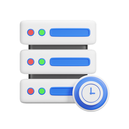 Horário do servidor  3D Icon