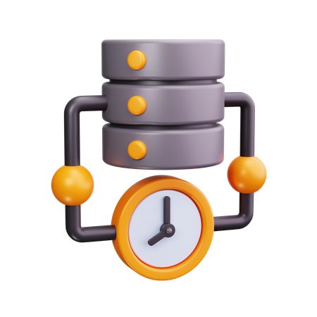 Horário do servidor  3D Icon