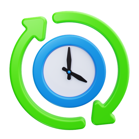 Horario flexible  3D Icon