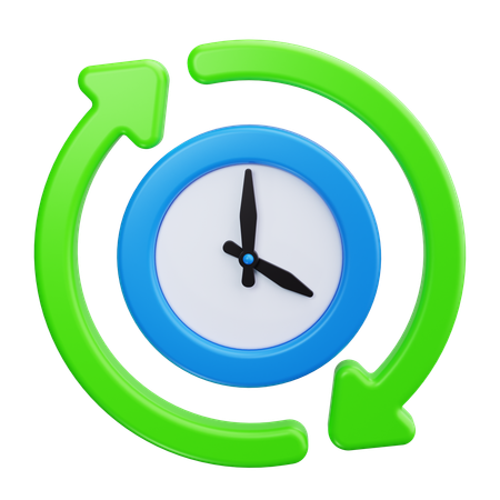 Horas flexíveis  3D Icon