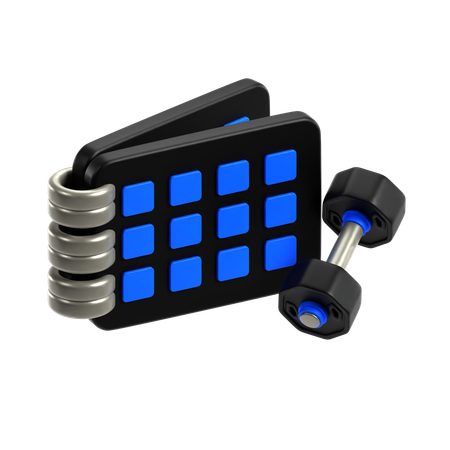 Horario de gimnasio  3D Icon