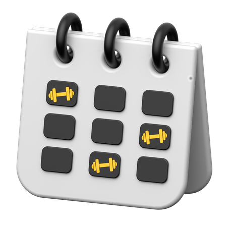 Horario de gimnasio  3D Icon