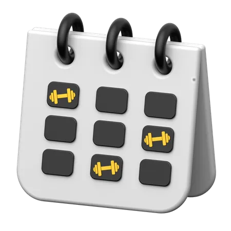 Horario de gimnasio  3D Icon