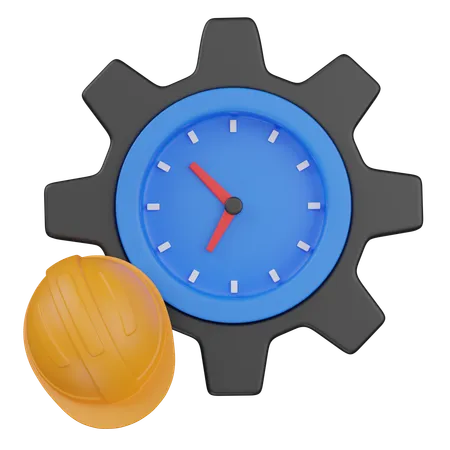 Horas Laborales  3D Icon