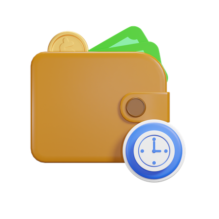 Pago programado  3D Icon