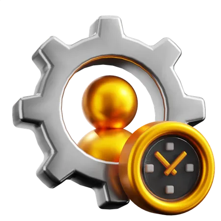 Horas de productividad  3D Icon