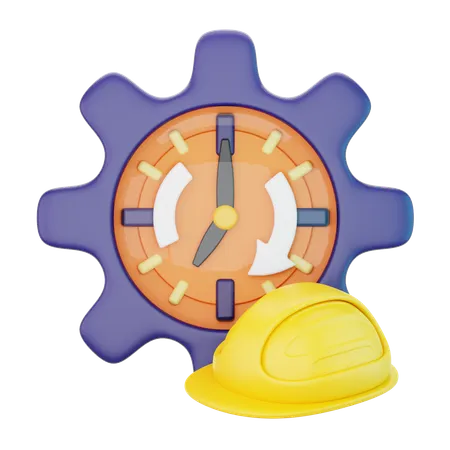 Horas Laborales  3D Icon