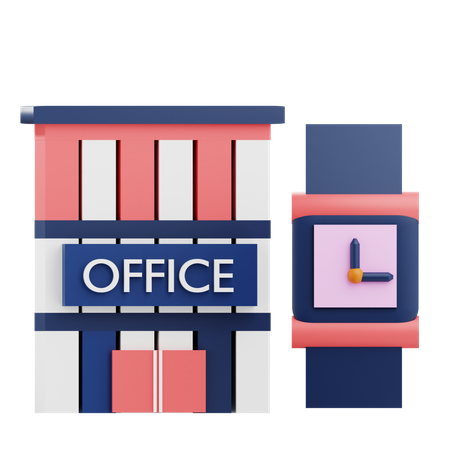 Horas Laborales  3D Icon