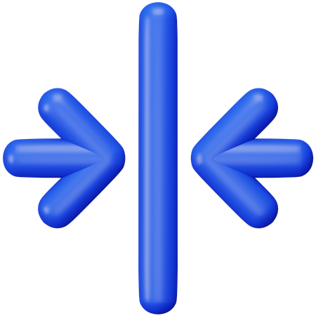 Horizontal Align  3D Icon