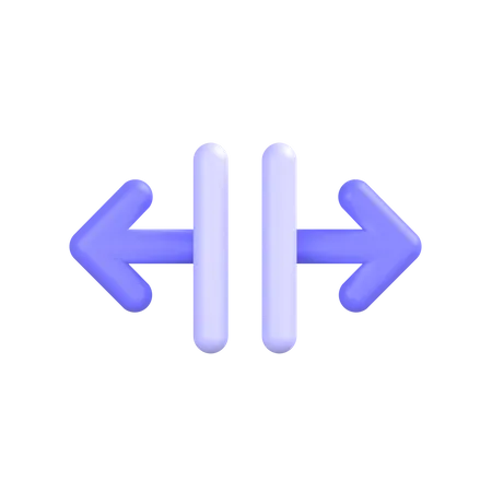 Horizontal-align-center  3D Icon