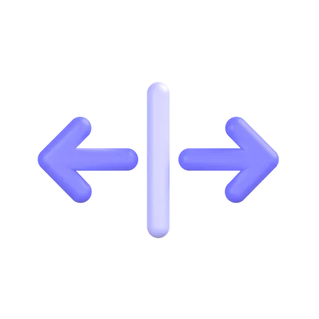 Horizontal-align-center  3D Icon