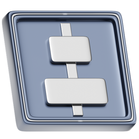 Horizontal Align Center  3D Icon