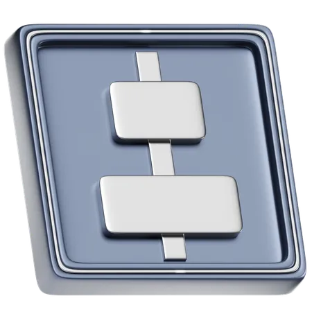 Horizontal Align Center  3D Icon