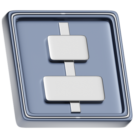 Horizontal Align Center  3D Icon