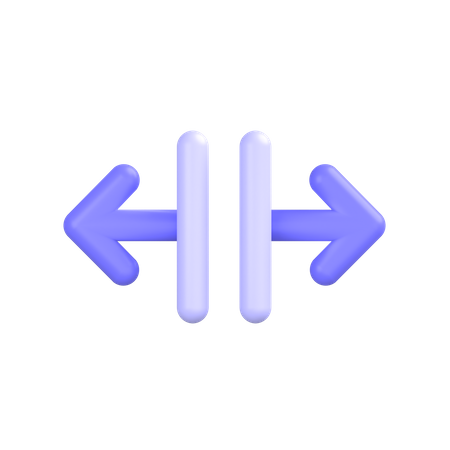 Horizontal-align-center 3D Icon