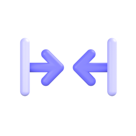 Horizontal- alignment  3D Icon