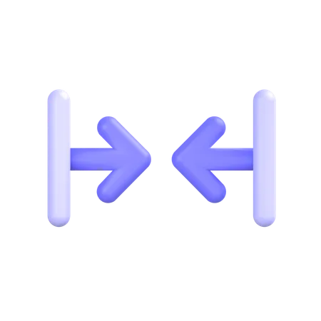 Horizontal- alignment  3D Icon