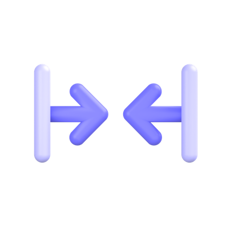 Horizontal- alignment  3D Icon