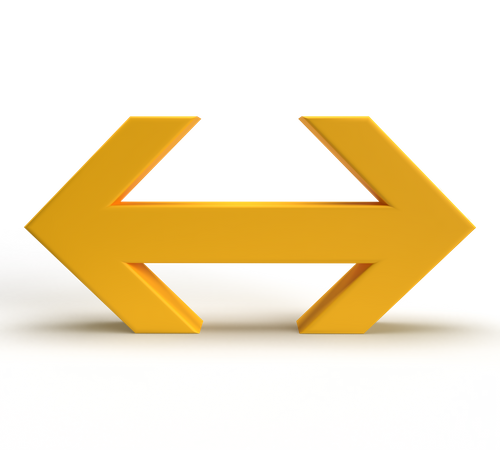 Horizontal Arrow  3D Icon