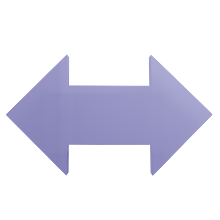 Horizontal Arrow  3D Icon