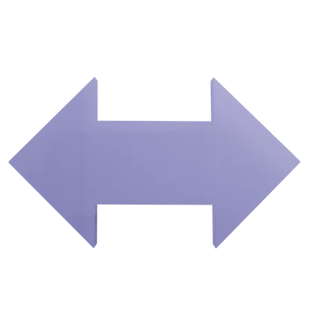 Horizontal Arrow  3D Icon